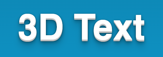 3D Text