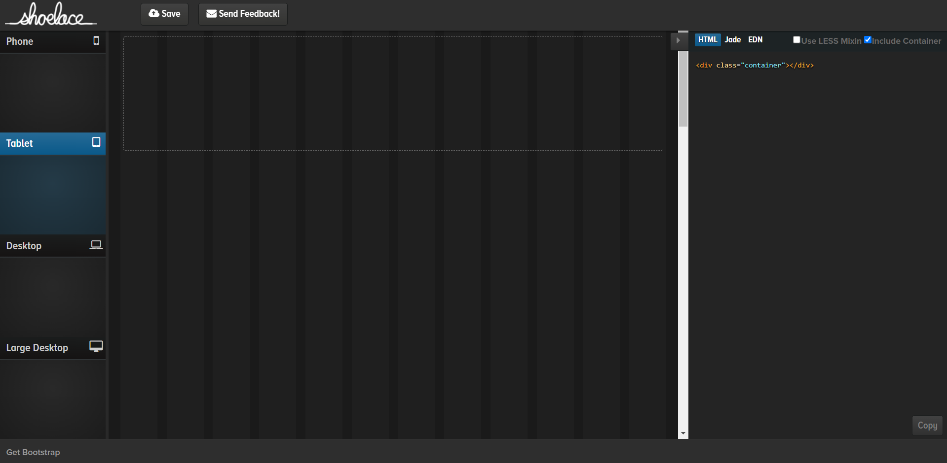 Bootstrap Template Create